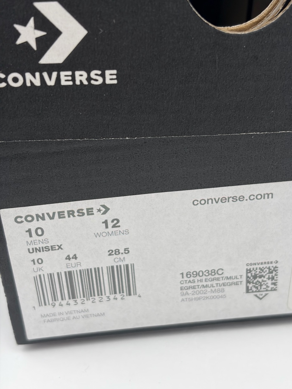 Converse High Top Sneakers - Pastel Multicolor Tie-Dye Man’s 10 - Picture 11 of 11